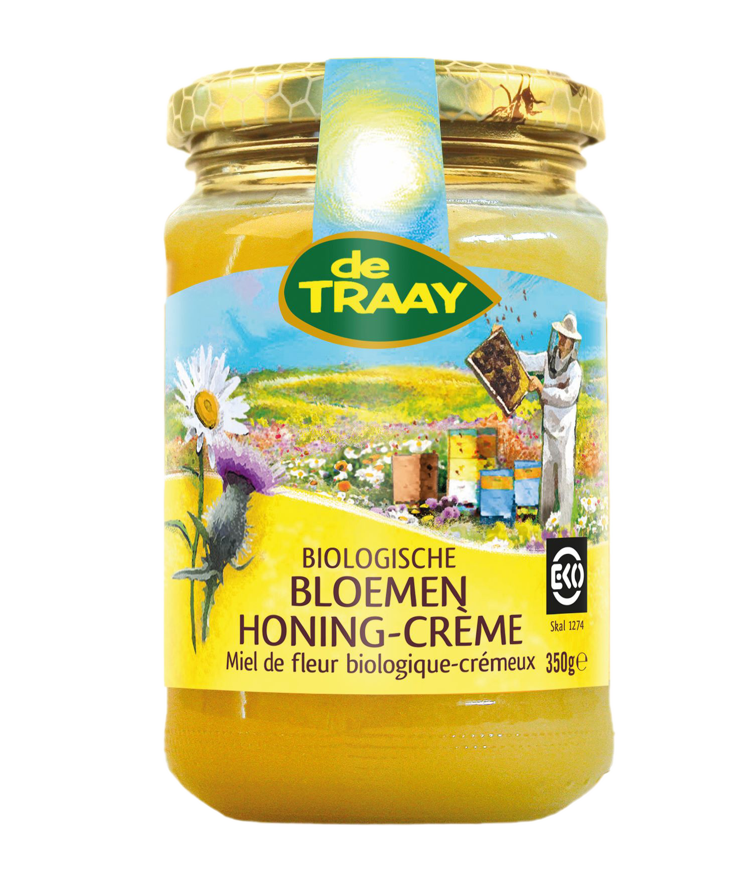 Organic blossom honey Creamy