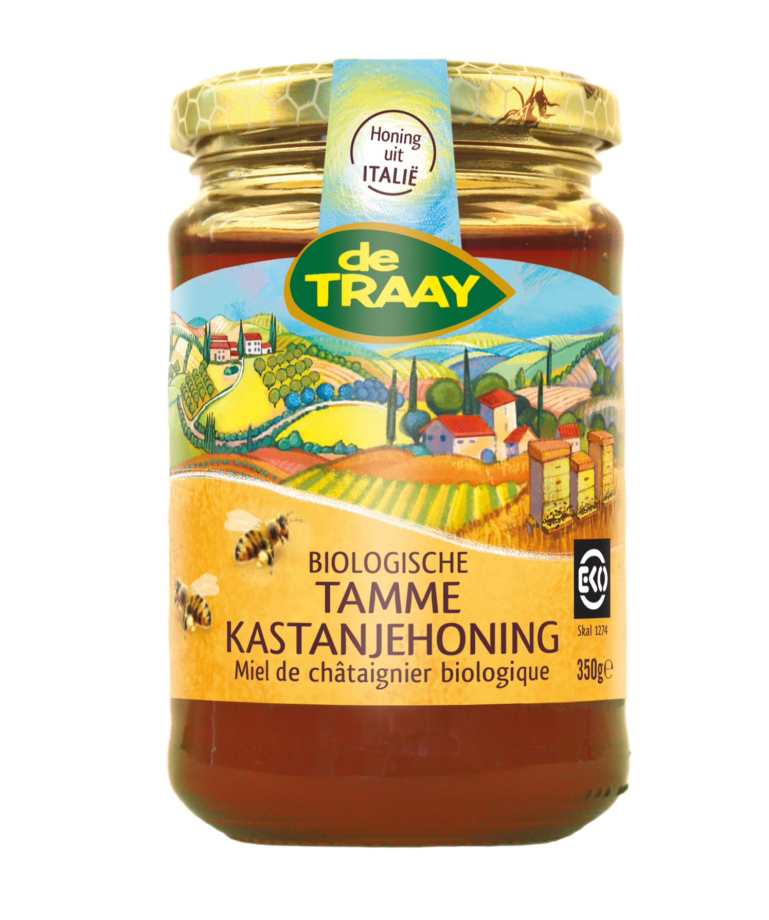 Organic sweet chestnut honey